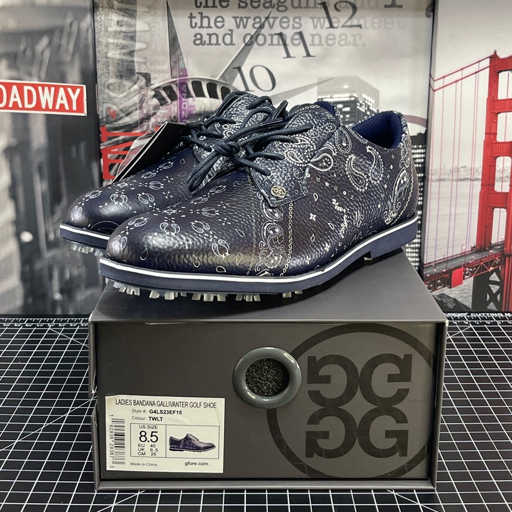 G/FORE WOMENS BANDANA GALLIVANTER GOLF SHOES SIZE 8.5 US